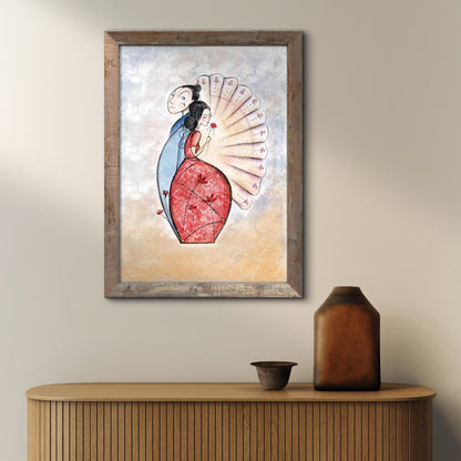 'Little Matrioska' Fine Art Print (Passepartout Paper Frame)