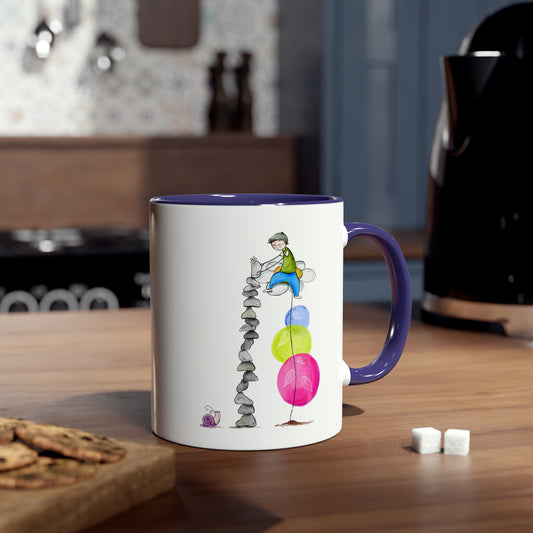 Two-Tone Coffee Mugs, 11oz