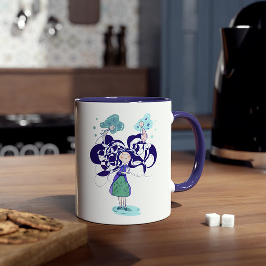 Two-Tone Coffee Mugs, 11oz