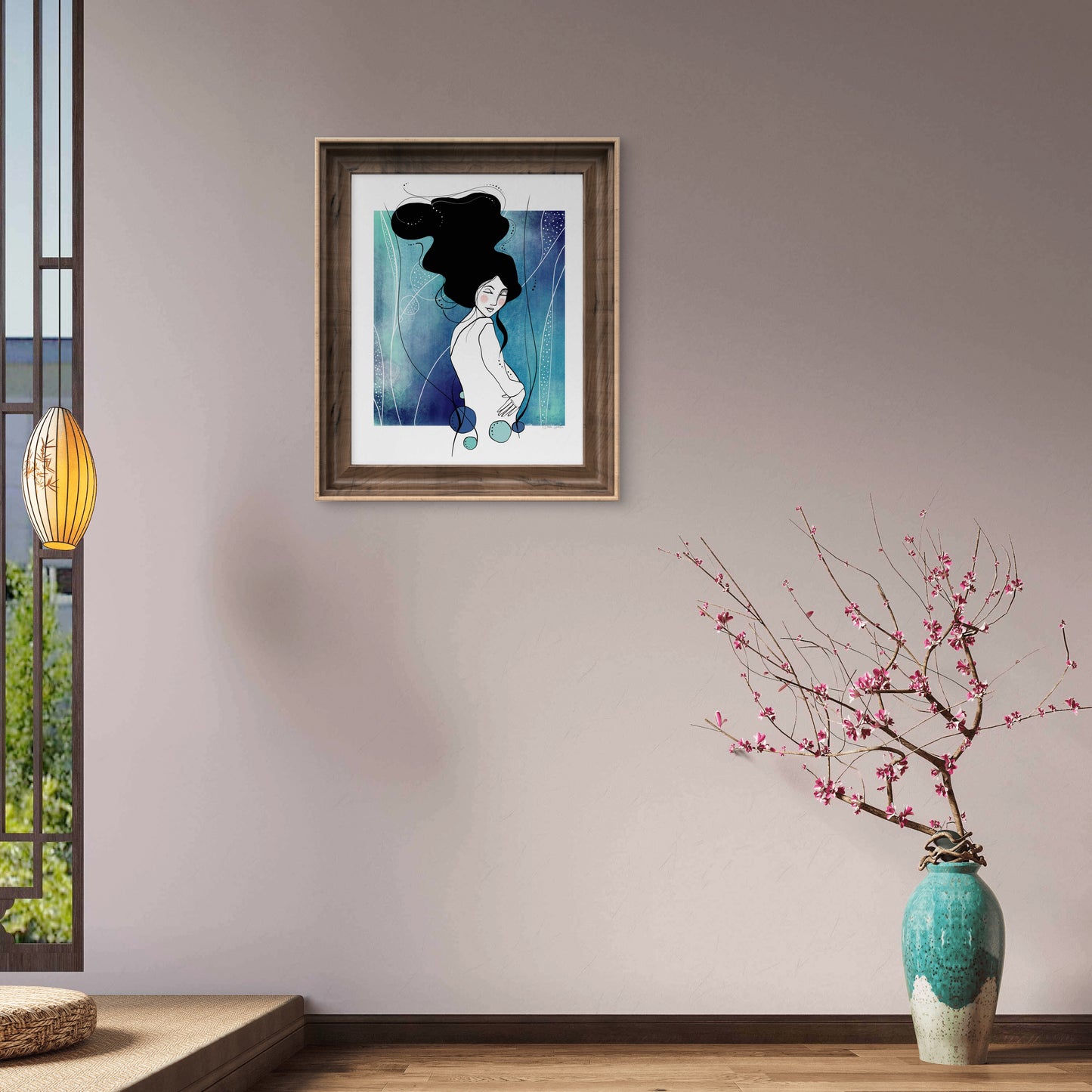 'Water' Fine Art Prints (Passepartout Paper Frame)