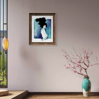 'Water' Fine Art Prints (Passepartout Paper Frame)